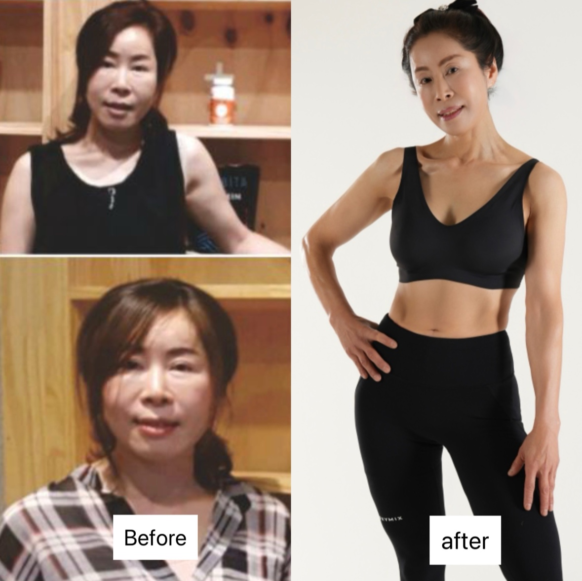 근육케어 EMS 클럽 원장 EMS 전후 비교
